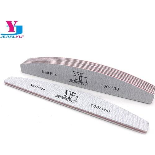 5Pcs 150/150 Washable Tips Files Use Nail Manicure UV Nail File Grey Art Professional Care Salon Buffer Buffer Gel Sanding Tools