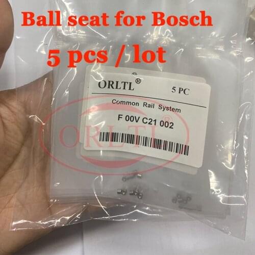 5pcs/bag ORLTL Common Rail Injector Ball Ceramic ball Seat F 00V C21 002, Valve Seat F00VC21002 Suit For 0445110 injector