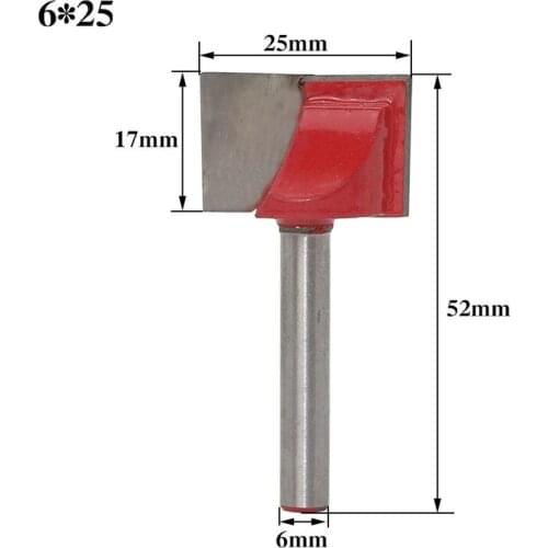 6mm shank carbide end mill tool 3D woodworking insert router bit Tungsten Cleaning bottom end milling cutter Woodworking cutter