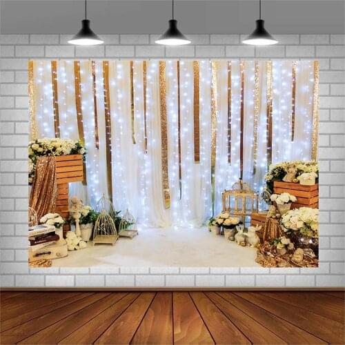 Avezano Photography Backgrounds Coloured Ribbon Flowers Party Banner Backdrops For Photo Studio Photocall Photozone Decoration