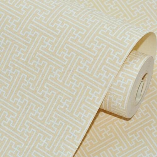 Beibehang Brushed bottom plaid lattice Chinese restaurant box wallpaper living room dining room lobby full of works wallpapers