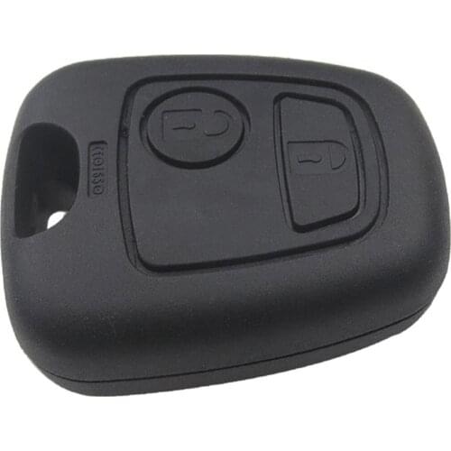 2 Buttons Remote Car Key Fob Case Cover Uncut Blade for Peugeot 206 307 407