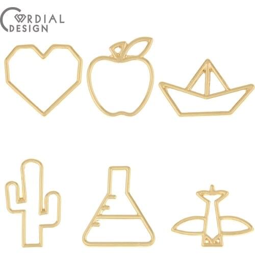 Cordial Design 100Pcs Jewelry Accessories/Pendant/Earrings Connectors/Hand Made//DIY Making/Charms/Jewelry Findings & Components