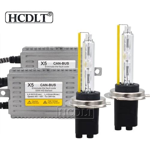 HCDLT 12V 5500K Fast Bright Error Free HID Ballast AC 55W DLT HID Canbus Ballast Kit Xenon H7 H8 H11 H3 H1 D2H HID Coversion Kit