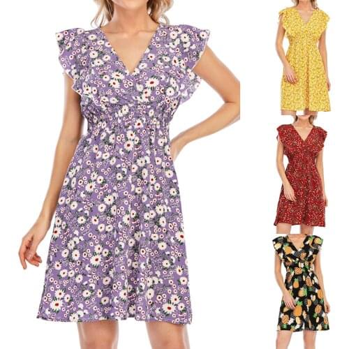 JAYCOSIN Summer Dresses With Print