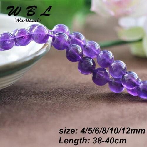WarBLade Natural Stone Beads Round Loose Stone Beads 4 6 8 10 12 14mm For DIY Bracelet Jewelry Making High Quality
