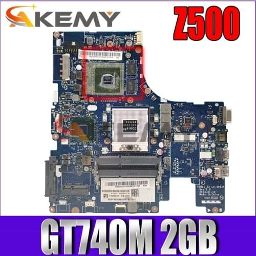 Akemy VIWZ1_Z2 LA-9063P Main Board For Lenovo IdeaPad Z500 Notebook PC Motherboard 15 Inch DDR3 GT740M 2GB Discrete Graphics
