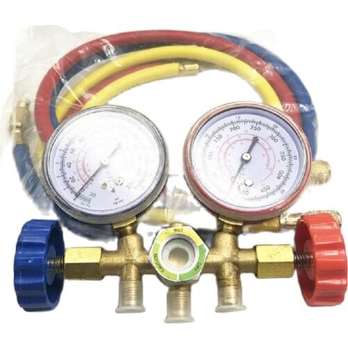 Brass Refrigeration Testing Manifold Gauge Set CT-536G FOR R22 R134A air conditioner spare part