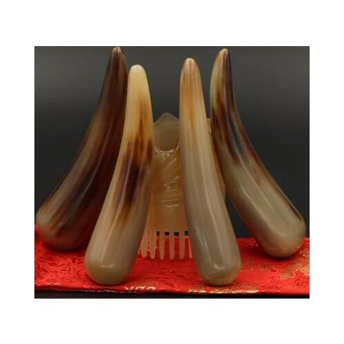 Natural White Yak Corner acupunture massage Point Stick Striking Gallbladder Meridian Stretch Massage Body