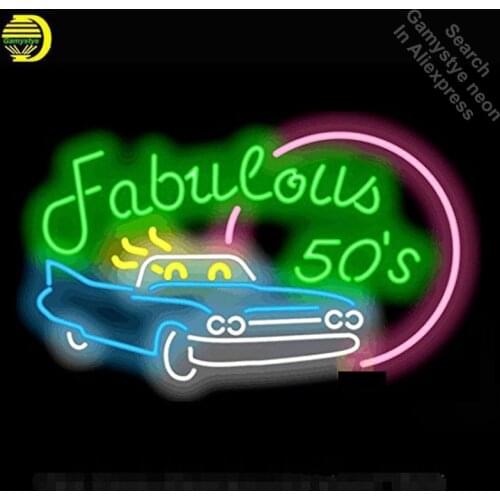 Neon Sign Fabulous 50s Car neon Light Sign Beer Bar Pub Sign Custom Design Handcrafted Hotel Neon signs for sale