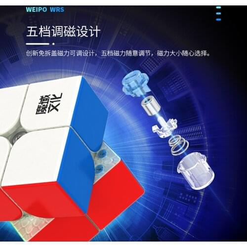 [Picube] 2021 Moyu Weipo WR S 2x2x2 Magnetic 3x3x3 Magic Cube,Professional,Anti-Stress Toys,Childrens Puzzle For the Game