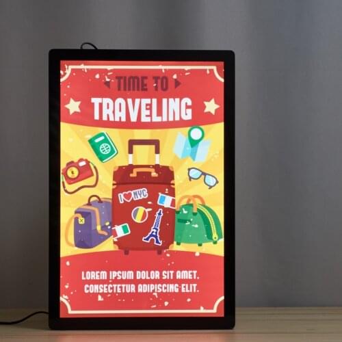 Portable lighted signage led sign board display light board