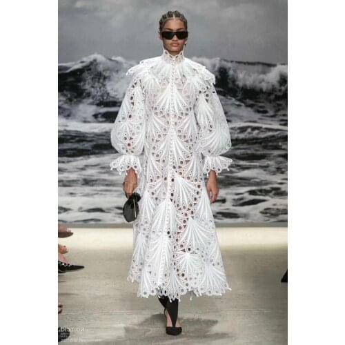 Latest african guipure lace white water soluble chemical lace fabric 2020 high quality african cord lace guipure lace 5yards