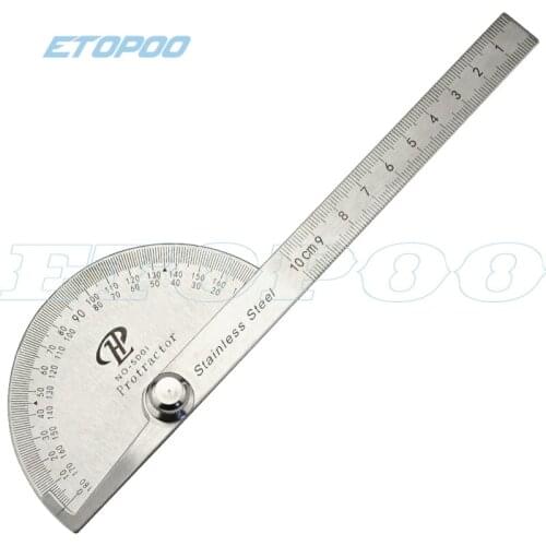 Professional Stainless Steel protractor angle finder 180 Degree Adjustable Woodworking Measurement Protractor Ruler Caliper