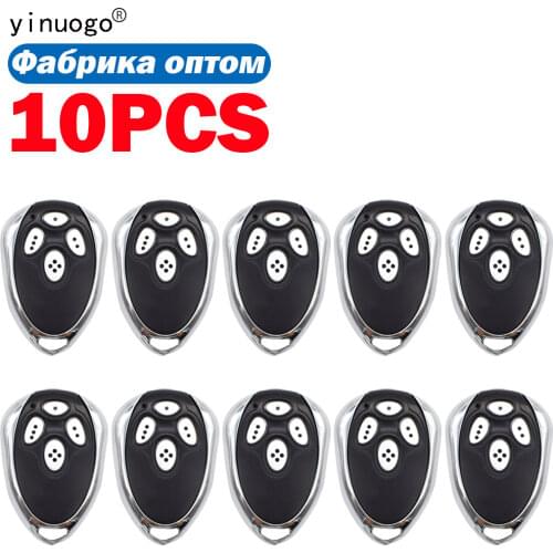 10 Pack Alutech AT-4 AN-Motors AR-1-500 ASG1000 Garage Remote Control AT-4 4 channel 433MHz keychain for gate