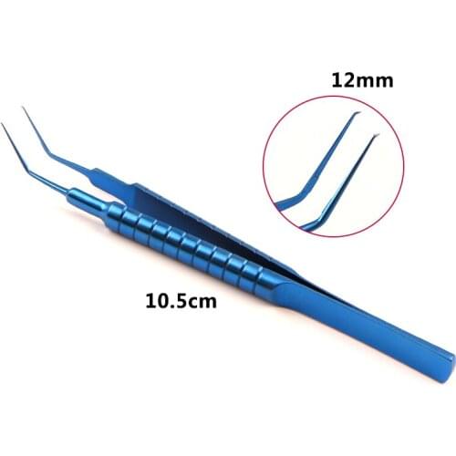 Titanium alloy microcapsulehexis forceps for ophthalmic microscopy instruments