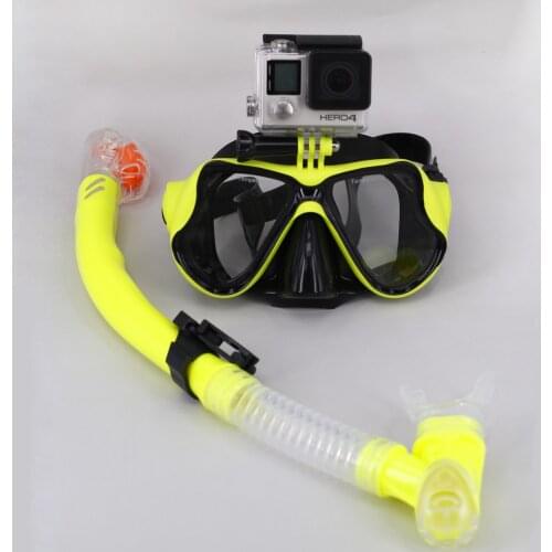 Silicon Diving Mask With Snorkeling Set For Gopro Hero8 7 6 5 Xiaomi Yi Sports Camera Accessories