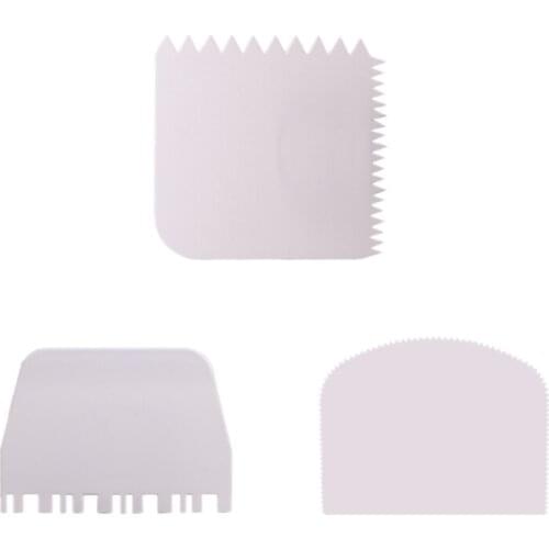 19 Styles Cake Scraper Cake Edge Decorating Tool Scrappers Cutters Smoother Tool Set H877