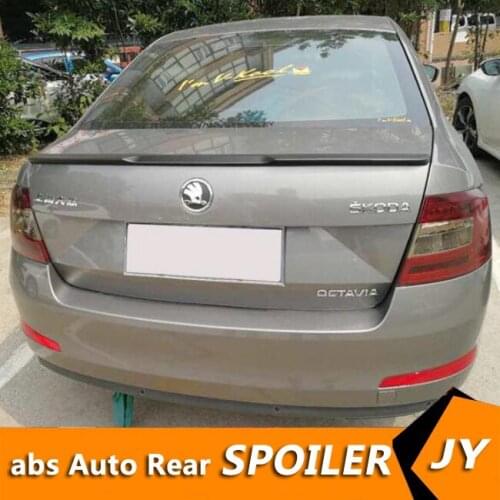 For Octavia Spoiler 2014-2017 Skoda Octavia Spoiler RS-K ABS plastic Material Car Rear Wing Color Rear Spoiler