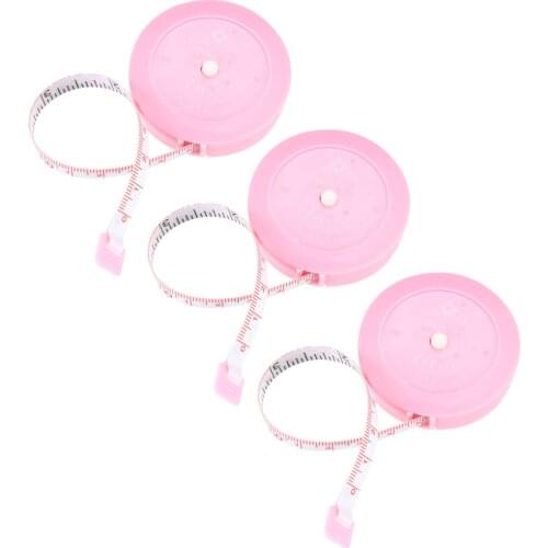 Uxcell 3pcs Cloth Tape Measure for Body 60 Inch 150cm Measuring Tool for Tailor Sewing for all kinds of Measurements