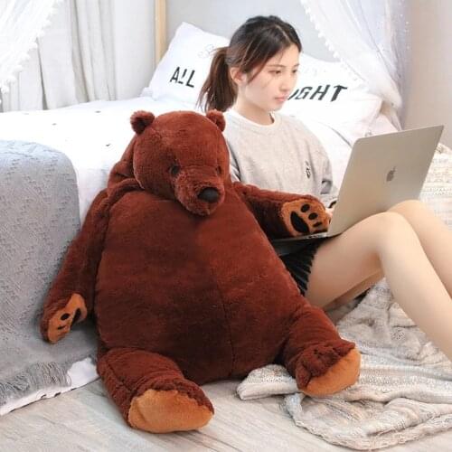 High Quality 60cm Baby Toys Teddy Bear Plush Toys Brown Bear Super Big Hugging Pillow Animal Children Birthday Gift