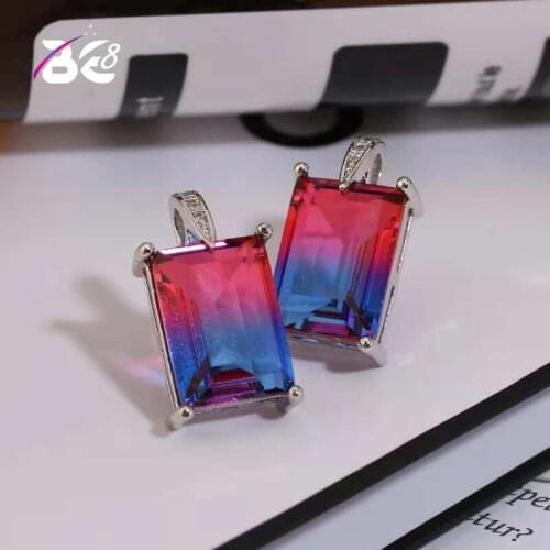 Be 8 Women Stud Earrings High Quality AAA Cubic Zirconia Stone Square Design Stud Earring Pendientes Mujer Moda E775