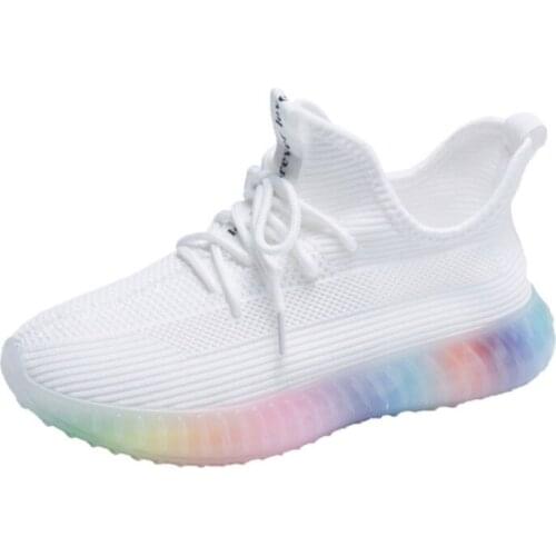 Women Sneakers Fashion Fly Weave Mesh Women Casual Shoes 2021 Flats Platform Spring Summer Women Shoes Breathable Running Shoes