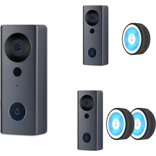 Tuya 1080P HD Video Doorbell Camera Wifi Wireless Smart Home Door Bell Outdoor Intercom 2 Way Audio LED Night Light
