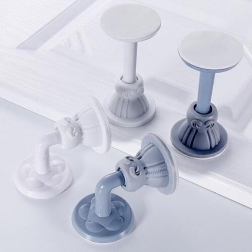 1PC Suction Type Silent Door Suction Silicone Free Punching Door Stop Door Resistance Toilet Rubber Door Touch Holder Catch