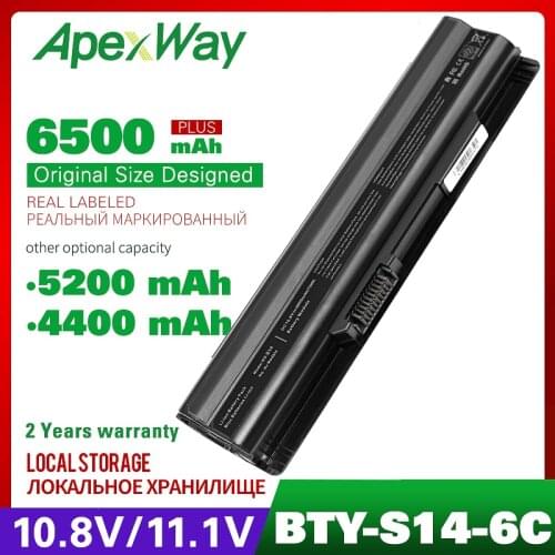 11.1v laptop battery for MSI BP-16G1-32/2200P BTY-S14 BTY-S15 E2MS110K2002 E2MS110W2002 E2MS115K2002 FX620DX FX700 FR610 CR650