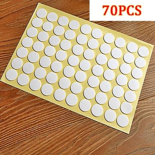 70 Pcs Transparent Acrylic Double-Sided Adhesive Tape VHB Adhesive Patch Waterproof No Trace Stickers On Car Wall Hooks