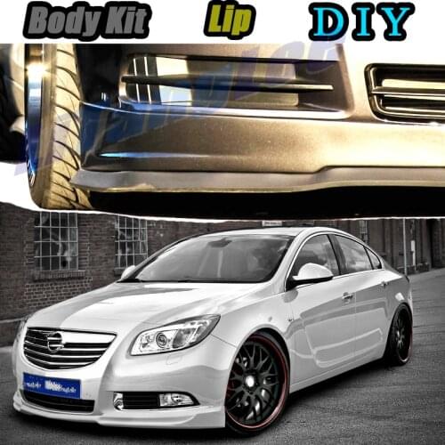 Car Bumper Lip Front Spoiler Skirt Deflector For Opel Insignia G09 2008~2017 Tune Car Modified Body Kit VIP Hella Flush Lips