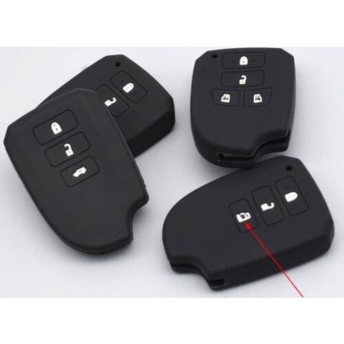 Car Styling 2/3/4 Buttons car key for TOYOTA Yaris Camry Corolla Vios Crown Mark Silicone Cover Case Remote Protector Shell