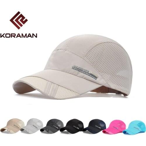 High Quality Outdoor leisure mesh quick-drying sun hat grid Sunshade Tourism air prevented bask UV hat baseball cap