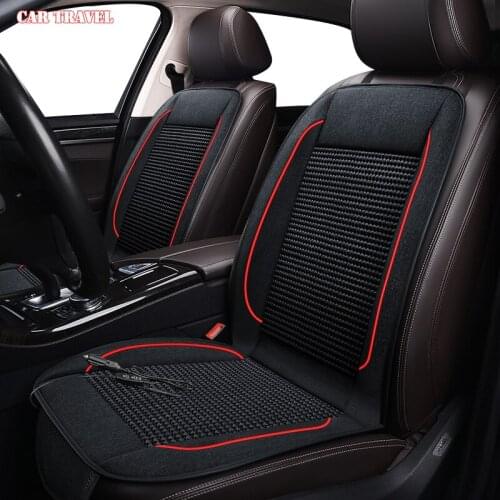 CARTRAVEL 12V Seat ventilation 1pc car seat cover for Skoda all models Rapid Superb Yeti Kodiaq Octavia Fabia summer Pad Cushion