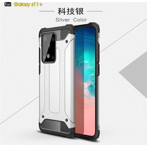 For Samsung Galaxy S20 Ultra Case For Samsung S20 Ultra Cover Anti-knock Soft Silicone + Hard Plastic Case S20 Ultra Bag