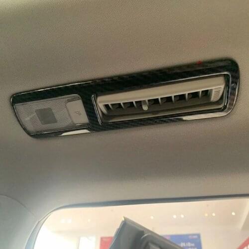 For Toyota Highlander 2021 2022 ABS Matte Car Rear Roof Air Conditioning Panel Frame Cover Trim Interior Mouldings Accessories