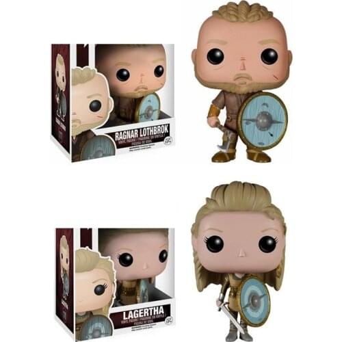 Funko TV Vikings LAGERTHA 178# RAGNAR LOTHBROK 177# Action Figure Decoration High Quality Handmade Collection Figure Gifts Toys
