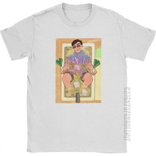 Ramen King T-Shirts For Men Filthy Frank Joji Pink Guy Meme Japanese Youtube Cotton Basic Tees Crewneck Male Tshirt T Shirt Gift