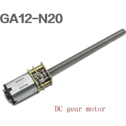 GA12-N20 DC Geared Motor 3V6V12V Small Motor M4 Long Screw Low Speed High Torque Intelligent Toy Motor