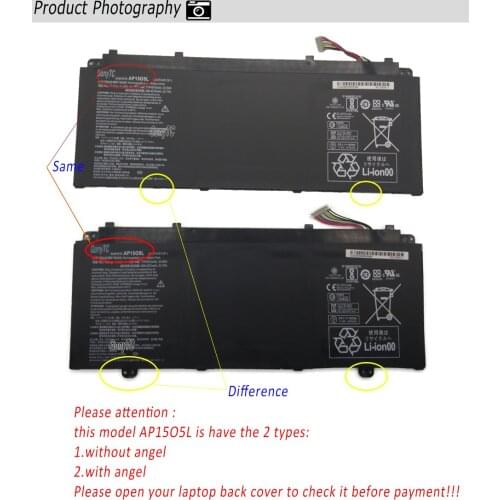 GONYTC AP15O5L Original AP15O5L AP15O3K Laptop Battery for Acer Chromebook R13 CB5-312T-K0YK Swift5 SF514-51 for Aspire S5-371