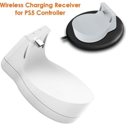 Game Controller Wireless Joypad Charging Receiver with LED Indicator for Sony PS5 Gamepad Cordless Charger Power Converter