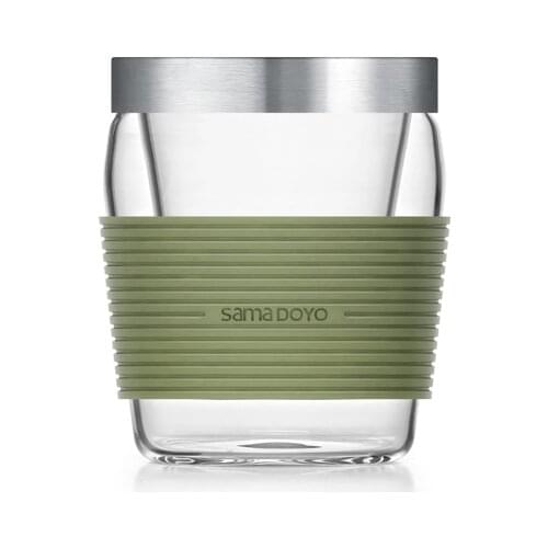 Borosilicate Glass Mini Mug with Glass Infuser & Stainless Steel Lid 370 ml,Durable Tea & Coffee Cup for Office,Free Shipping