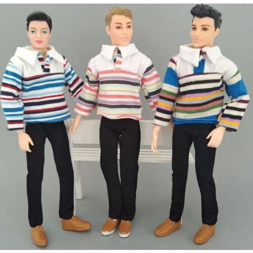 Fashion 1:6 Boy Doll Clothes For Ken Dolls Top Shirt Pants Shorts For Barbies Boyfriend Ken Prince Male Doll 1/6 Kids Toy
