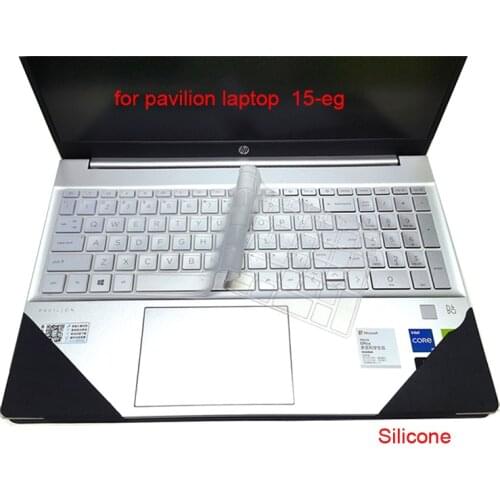 Washable Laptop Keyboard Cover For Hp Pavilion Loptop 15-eg 15.6 11th Generation 2021 Silicone Waterproof Notebook Protector 15