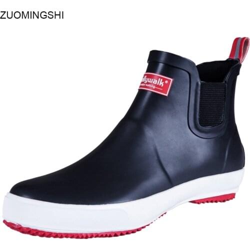 2019 sale men rubber rain boots gumboots bot winter fishing boots for Men lightweight antiskid rubber boots galoshes