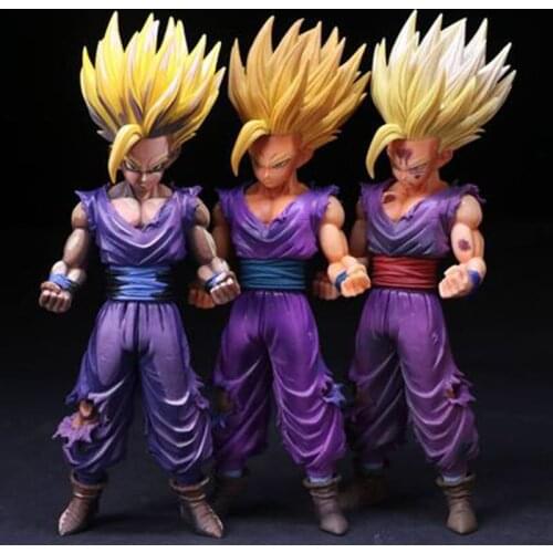 New Sun Wufan Seven Dragon Ball Super Cartoon MSP Son Gohan Cartoon Color War Loss Version of The Original Color Manual Model
