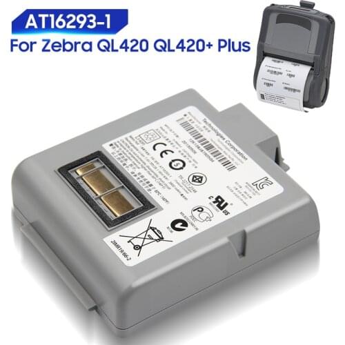 Original Replacement Battery For Zebra QL420 Plus QL420+ AT16293-1 Genuine Battery 4200mAh
