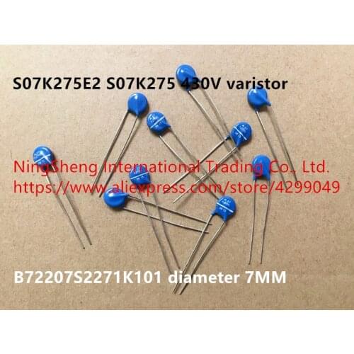 Original new 100% import S07K275E2 S07K275 430V varistor B72207S2271K101 diameter 7MM (Inductor)