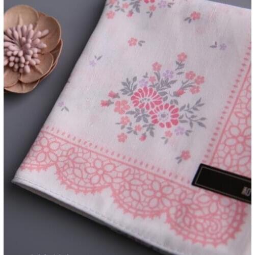 Thick handkerchief Women Big 48*48cm Cotton Print